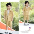 thumbnail image 3 of Hiijoy Big Boys Formal Tuxedo Suit Short Sleeve Blazer Shorts Party Outfits, Sizes 9-10Y, 3 of 3