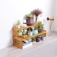 thumbnail image 4 of LAICAIW Countertop Bamboo Plant Shelf Bamboo Flower Pot Stand Balcony Flower Rack Cabinet Organizer Multi-Function DIY Desktop Storage Rack for Living Room Bedroom Kids Room, 4 of 7