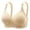Beige, variant on Bras for Women Plus Size Non Steel Ring Soft Breathable Cotton Adjustable Strap Ladies Thin Bras Gray S