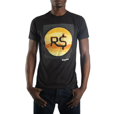 Bioworld Roblox Robux Currency Mens Black T Shirt Tee - cheap faces on roblox 16 and down robux