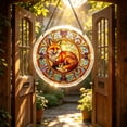 thumbnail image 4 of AZXY Sitting Fox Acrylic Puzzle Suncatcher, 7.87 Inch Stained Glass Window Hanging Decorations, Sun Catcher Indoor Outdoor Home Garden Ornament Gift For Adults Women Mom, 4 of 7