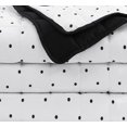 thumbnail image 7 of Casa Platino Bed Comforter Queen Size - Pre-Washed Quilted Blanket - Lightweight Queen Size Comforter - All Season Queen Comforter - Reversible Down Alternative Comforter Queen Size - Polka Black Dot, 7 of 7