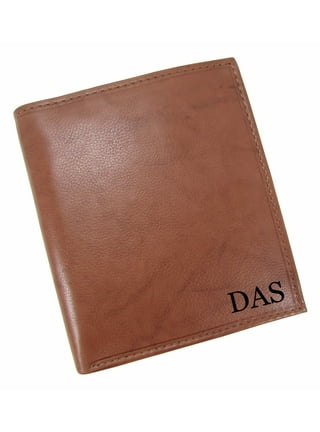  Paul & Taylor Personalized Monogram Leather Removable Passcase Bifold  Wallet : Clothing, Shoes & Jewelry