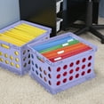 Sterilite File Crate Plastic, Spring Peri
