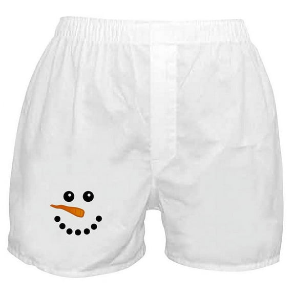 CafePress - Snowman Face Boxer Shorts - Men's Novelty Boxer Shorts