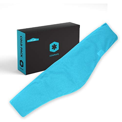 ICEWRAPS 7"x28" Neck and Shoulder Reusable Ice Pack with Soft Fabric Cover - Extra Long Flexible Cold Therapy Wrap for Injuries, Swelling, and Chronic Pain Relief