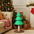 thumbnail image 6 of Christmas Tree Cat Scratcher Tower (31.5in), Green Festive Design, Sisal Rope Scratching Post, Fleece Lounge Base for Indoor Cats, 6 of 8