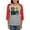 Heather/Red, variant on CafePress - Play Doh Characters Long Sleeve T Shirt - Womens Baseball Tee