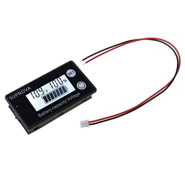 MONITOR 8V-100V Probador de Capacidad de con LCD de para Litio Coche Banco de Motocicletas ímetro í estilo DYNWAVEMX Medidor de voltaje