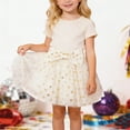 thumbnail image 2 of ZHOUCHANKIDS Girls Layered Tutu Skirt Sparkling Sequin Tulle Dance Skirts White 12-18 Months, 2 of 3