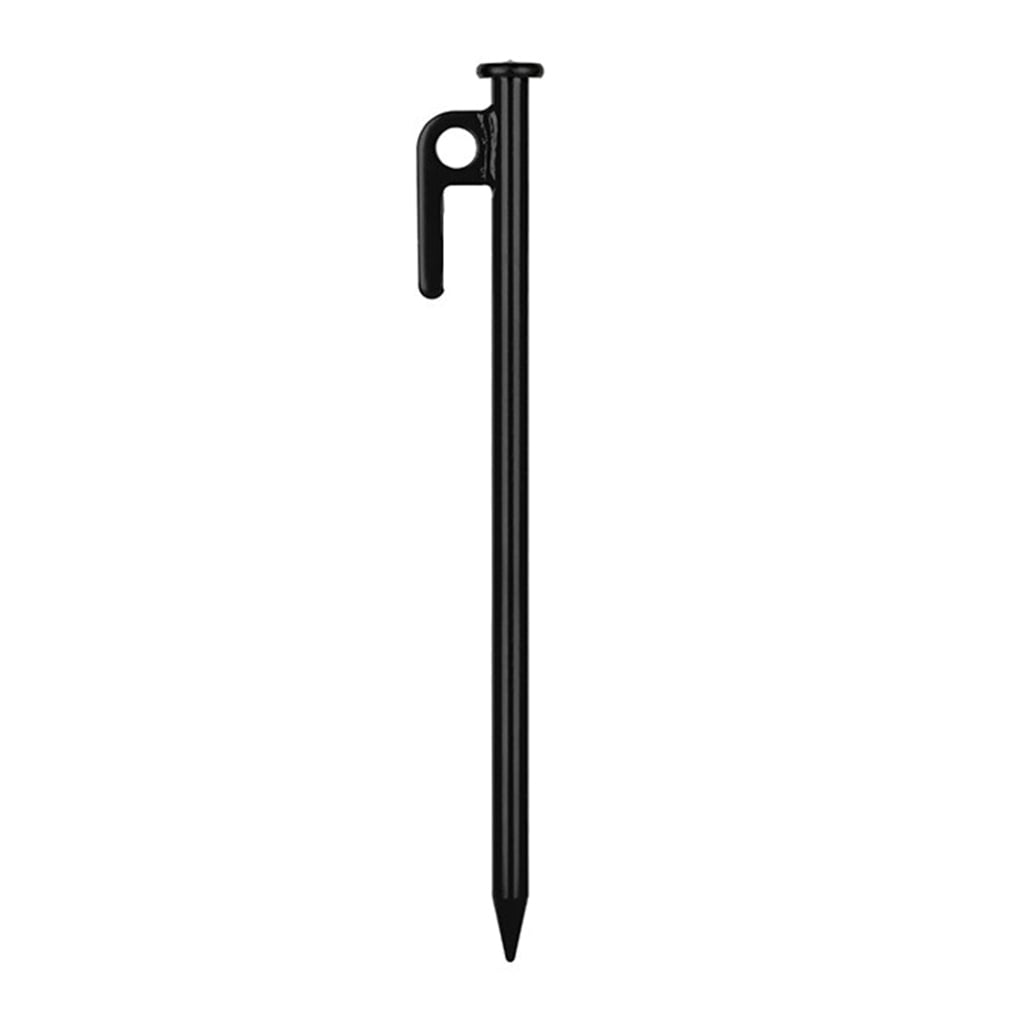 4Pcs Outdoor Steel Tent Stakes Heavy Dutys Tent Peg Ground Stakes Fixations Peg for Canopies, Campings, Hikings, Beach