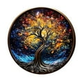 thumbnail image 2 of Adorno colgante para ventana Árbol de la Vida | Atrapasueños prismático | Disco redondo de acrílico para decoración de porches, hogar y jardín | Colgante decorativo de 15 cm con cadena y gancho, 2 of 8