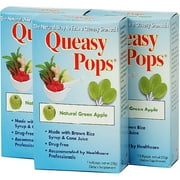 Three Lollies Queasy Pops Lollipops Natural Green Apple Flavor, 3pk