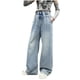 thumbnail image 4 of Odeerbi 5-16 Años Niñas Jeans Athletic Deportes Pantalones Vaqueros Cintura Alta Suelta Ropa de Trabajo Pantalones Con Bolsillo, 4 of 9