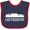 Navy and Red, variant on Inktastic Las Vegas Nevada Skyline Nv Cities Boys or Girls Baby Bib