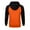 813-C1-Orange, variant on WAENQINLA Men's Color Block Pullover Hoodies Fashion Long Sleeve Casual Athletic Workout Hooded Sweatshirts with kangaroo Pocket