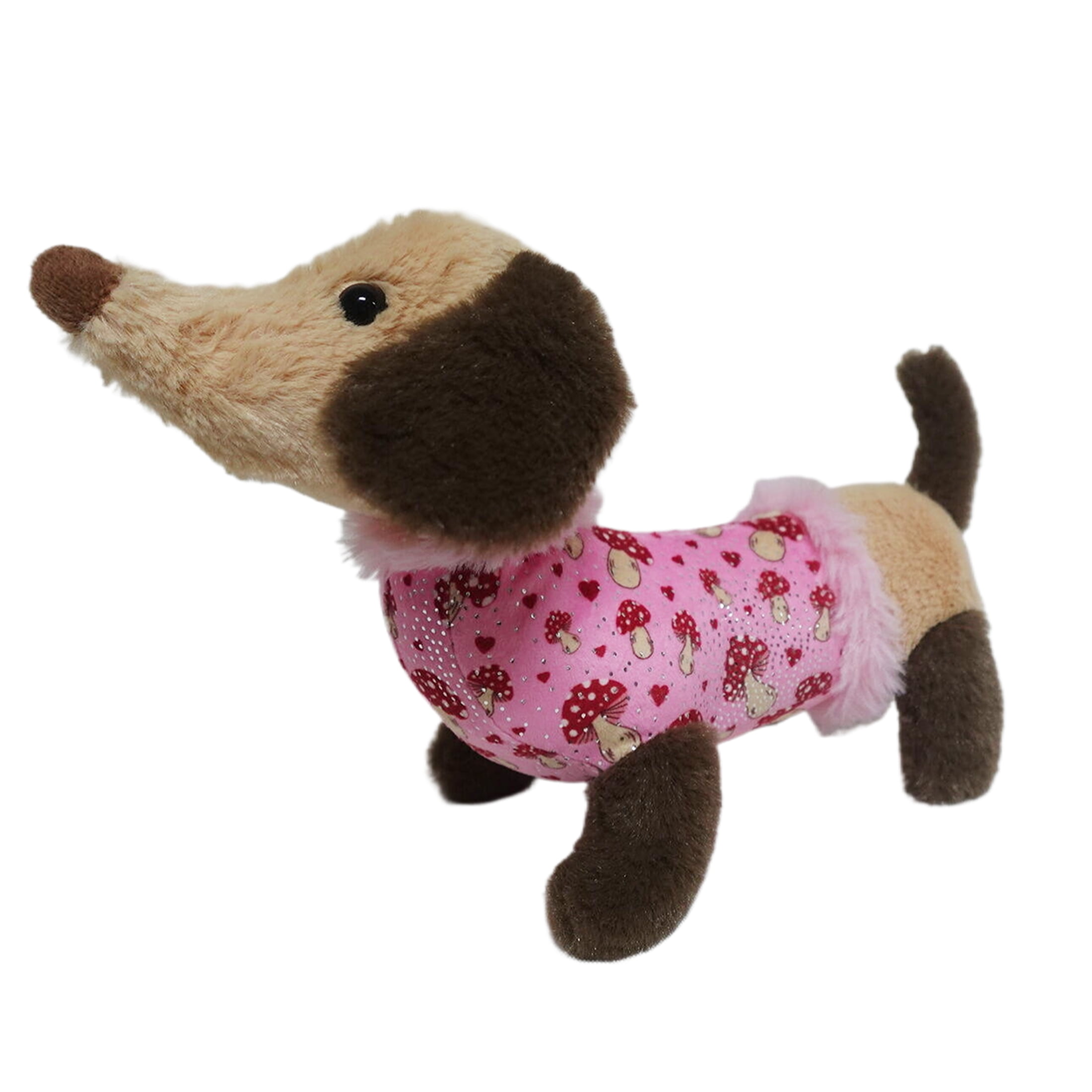 Small Plush Dog Pink, Plush