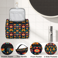 thumbnail image 3 of Herdesigns Boho Flower Toiletry Bag for Women, Travel Makeup Bag, Waterproof Hanging Cosmetic Organizer for Toiletries & Makeup Essentials, 3 of 7