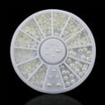 thumbnail image 1 of Hytrove 200Pcs/Box Flat Back Bead Cabochons Resin Beige for Decorative Accessories, 1 of 3