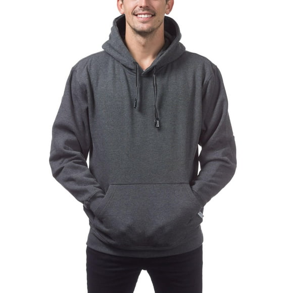 Pro Club Men's Heavyweight Pullover Hoodie (13oz), Charcoal, Large