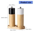 thumbnail image 5 of SDFGTstore Wood Spices Grinder Precise Grinding System for Salt and Peppers Adjustable Coarseness Black Peppers Mill for Restaurant, 5 of 15