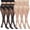 3*black,3*nude, variant on 6 Pairs Pantyhose for Women 20 Denier High Waist Sheer Tights