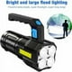 thumbnail image 3 of Potente linterna recargable, linterna LED ultra potente, linterna impermeable, 3 modos de luz, para acampar, pescar, senderismo, cazar y situaciones de emergencia., 3 of 5
