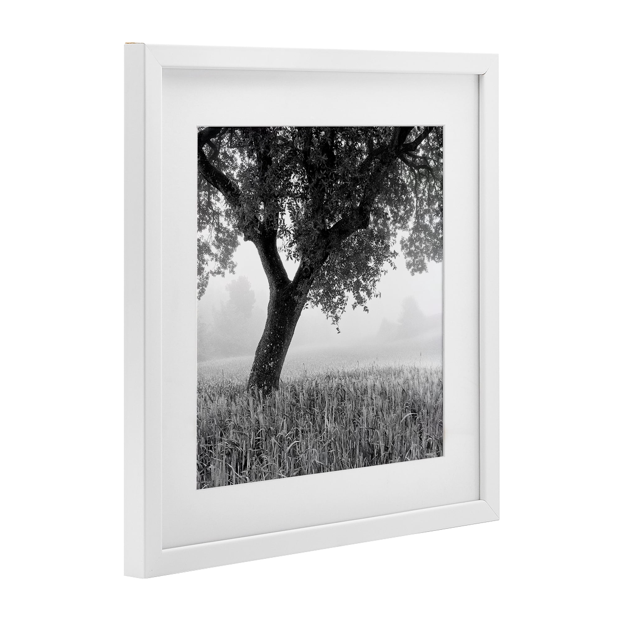 Stupell Industries Tuscan Morning Oak in Mist White Framed Print Under Glass, design by Chip Forelli