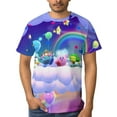 thumbnail image 5 of Game Kirby Character Unisex Short Sleeve T Shirt Daily Novelty 3D Printed T-Shirts Soft Comfortable Tee Shirt Top For Men And Women, 5 of 7