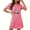 Hot Pink, variant on Generic Women's Nightgown Sleepwear Soft Sleepshirt Short Sleeve Nightshirt Sexy Pajama Dress