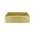 thumbnail image 5 of Rivage 33 x 21 Stainless Steel, Single Basin, Farmhouse Kitchen Sink with Apron in Gold, 5 of 7