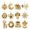 B, variant on 12pcs Diamond Pearl Christmas Ornaments Decorations, Xmas Hanging Tree Pendants, Seasonal Indoor Outdoor Decor for Christmas Tree Mantel Window Wall, Gifts for Family Friends