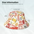 thumbnail image 6 of Kll Firefighter Icons Bucket Hat For Women Men Packable Travel Beach Sun Hat Outdoor Rave Accessories Reflective Fisherman Cap, 6 of 9