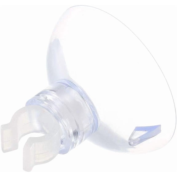 6-Pack Aquarium Suction Cup Clips, Clear Airline Tube Holders for Fish Tank & CO2 Tubing, Fits 7-11mm OD Standard Hoses, Durable Soft Plastic Sucker Clamps for Aquatic Organization-6mm