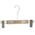 thumbnail image 3 of 5pcs Wood Clothes Hanger Non-Slip Cotton Rope Clothing Hanging Rack with Clips, 3 of 3