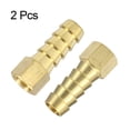 thumbnail image 3 of 2pcs Brass Barbed Fitting 1/8" to 3/8" Female NPT Hose ID Barb Adapter, 3 of 7