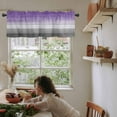 thumbnail image 6 of Purple Gray Kitchen Valances for Windows 42x12 Inch Kitchen Curtains Valances Rod Pocket Vintage Rustic Abstract Striped Wooden Grain Bathroom Window Valances for Window Treatment Decor, 6 of 6