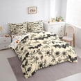 thumbnail image 3 of Feelyou 7-Piece Gothic Bat Full Bedding Set, Vintage Sunflower Western, 3 of 7