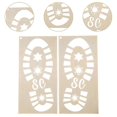 thumbnail image 3 of Christmas Santa Footprint Stencil Reusable Painting Template for Wall Window Snowflake, 3 of 4