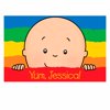 Personalized Caillou Peek-a-boo Placemat