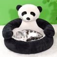 thumbnail image 1 of Cama Acogedora Para Mascotas Perfecl Sofá Semiabierto Lavable A Máquina Oso Gris Pequeño, 1 of 8