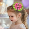 thumbnail image 6 of JoyBowie 6pcs 2.8 Inch Pink Purple Hair Bows for Toddlers Girls, Ruffled Ribbon Hair Clips for Kids Daily Use Party Hairstyles, 6 of 10