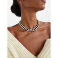 thumbnail image 3 of ChainsProMax Women Choker Chunky Chain Stainless Steel Cuban Link Chain Necklace Mothers Day Gift for Mom Daughter, 3 of 7