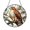 Acrylic 3.5 Inch, variant on Hawk Bird Nature Landscape Stained Glass Style Window Hanging Suncatcher, Decorative Glass Panel Art Ornament for Nature Decor