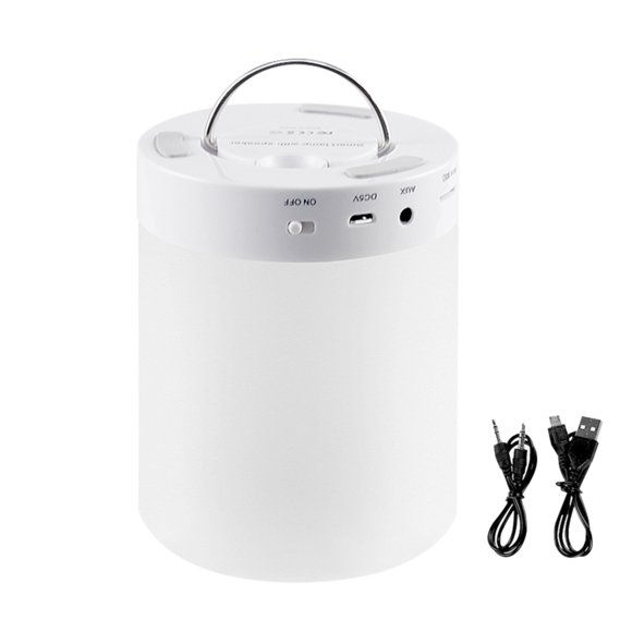 Naiovety Luz nocturna Altavoz Portátil Inalámbrico Smart Touch Control Lámpara colorida Mesita de noche Luz Iluminación y accesorios Naiovety HA002804-00
