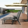 thumbnail image 5 of Textilene Outdoor Lounge Chaise Folding Reclining Chair with Adjustable Back1 piece, 5 of 8