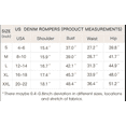 thumbnail image 7 of Short Sleeve Denim Rompers for Women Button Casual Jumpsuits with Pokcet, 7 of 7