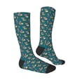 thumbnail image 3 of Fotbe Frog and Mushrooms print Women's Men's Novelty Crew Socks Cotton Socks Knee High Socks for Walking,Running,Nurses,Pregnancy, 3 of 9