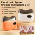 thumbnail image 1 of Electric Nail Clipper Polisher with LED Light 2-Speed Rechargeable 3-In-1 Automatic Fingernail File Baby Kids Adults Seniors Manicure Trimmer, 1 of 8