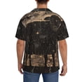 thumbnail image 3 of Sikiie Starry Night Black Sheep Men's Cuban Shirt, Hawaiian Shirts, Business Casual Button Down Shirts, Short Sleeve Shirt-4X-Large, 3 of 5